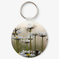 Daisies In The Fog Keychain