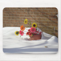 Daisies In The Snow mousepads