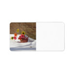Daisies In The Snow Personalized Address Label