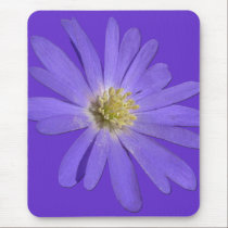 Daisies Mouspad  Blue Flowers Computer Decor mousepads