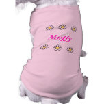 Daisies on a Pink Background Pet Shirt