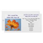 Daisies Photocard Invitations Customize text Picture Card