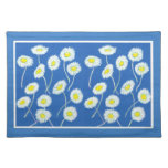 Daisies Placemat, Blue, White, Yellow