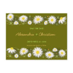 Daisies Save the Date Wedding Announcement 2 Card
