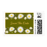 Daisies Save The Date Wedding Announcement 2 Postage Stamps