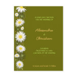 Daisies Save the Date Wedding Announcement 3 Card Postcard