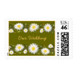 Daisies Wedding Invitation Announcement Postage