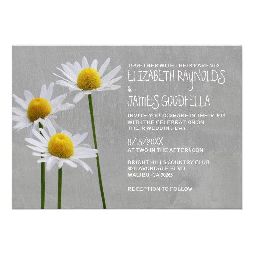 Daisies Wedding Invitations