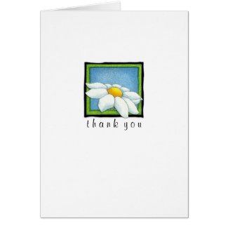 Daisy 2 Thank You Note Card card