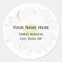 Daisy Address Label Sticker