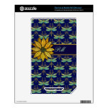 Daisy and Art Nouveau Dragonflies NOOK Color Decals