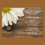 Daisy and Barn Wood Country Couples Wedding Shower invitations