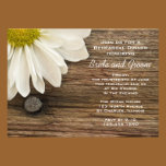 Daisy and Barn Wood Country Rehearsal Dinner invitations
