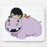 Daisy and Cookie the Hippo Mouse Pads