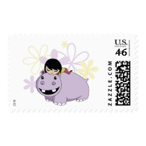 Daisy and Cookie the Hippo postage