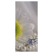 Daisy and Diamond Wedding Program Rack Cards