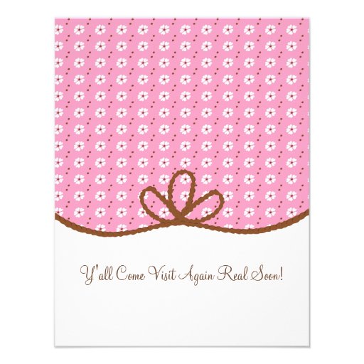 Daisy and Lasso Cowgirl Boot Personalized Invitation