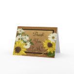 Daisy and sunflowers Thank You card Daisy and sunflowers Thank You card