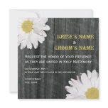 Daisy &amp; Barnwood Wedding Invitation