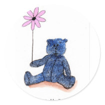 Daisy Bear Sticker by TeriDC Daisy Bear Sticker