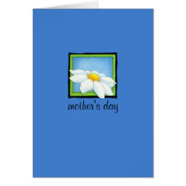Daisy blue Mother's Day Card cards