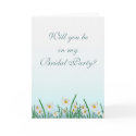 Daisy Border Bridal Party Request cards by StarStock Daisy Border Bridal Party Request cards
