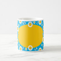 Daisy Border mugs by Maria_K_Bell Daisy Border mugs