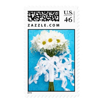 Daisy Bridal Bouquet Postage Stamps
