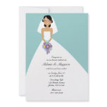 daisy bride ethnic BRIDAL SHOWER custom invitation