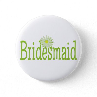 Daisy Bridesmaid Buttons