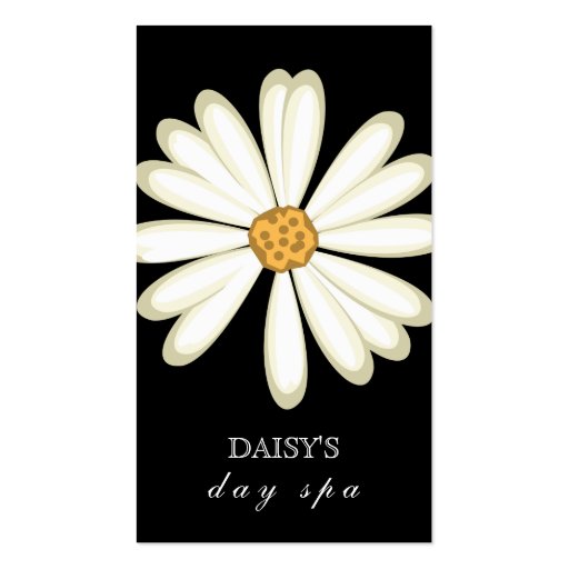 Daisy Business Card Black White (front side)
