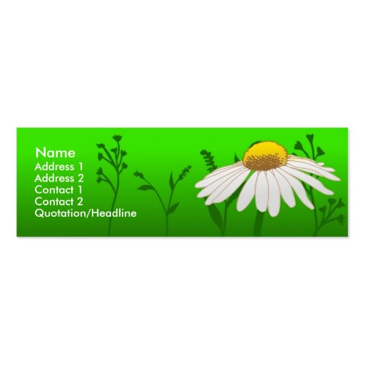 Daisy Business Card Templates (front side)