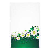 Daisy Butterflies Customized Stationery
