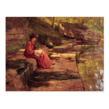 Daisy by the River by Theodore Clement Steele Postcard