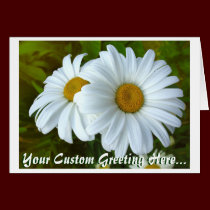 Daisy Card Wild Flowers Custom Greeting Cards cards
