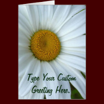 Daisy Card Wild Flowers Custom Greeting Cards cards