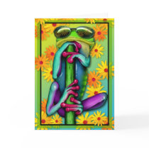 daisy cool frog card