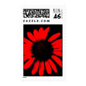 Daisy Crazy Black & Red Daisy Stamp