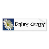Daisy Crazy Bumper Stick bumper stickers by WanderLinArts Daisy Crazy Bumper Stick bumper stickers