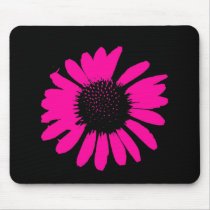 "Daisy Crazy" - Hot Pink Daisy mousepads