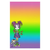 "Daisy" Cute Cat Rainbow Fairy Art Stationery