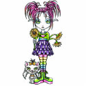 "Daisy" Cute Flower Child & Kitty Photo Sculpture photo sculptures by mykajelina "Daisy" Cute Flower Child & Kitty Photo Sculpture photo sculptures