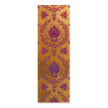 Daisy Damask, BRUSHED METAL Business Card Template