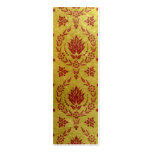 Daisy Damask, BRUSHED METAL Business Card Template