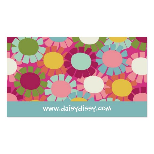 Daisy Dissy - Pink - Business Card (back side)