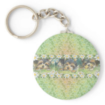 Daisy Dogs Yorkie Puppies Keychain