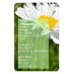 Daisy Dream Poem Inspirational Magnet