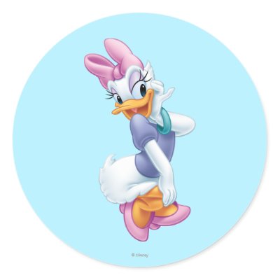 Daisy Duck 4 stickers