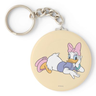 Daisy Duck Laying Down keychains