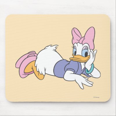 Daisy Duck Laying Down mousepads